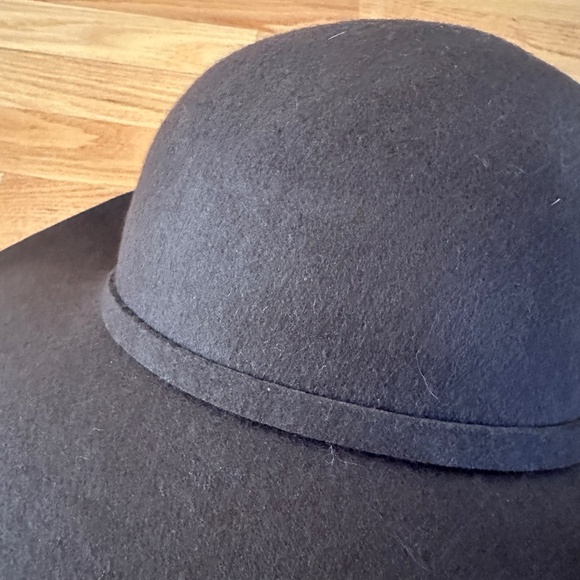Wool Felt Brown Floppy Hat Round Womens - Picture 11 of 11